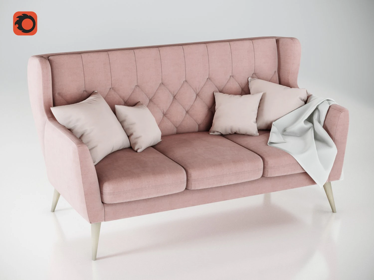 aria sofa mp 3 seater 3D Model .c4d .max .obj .3ds .fbx .stl .blend 