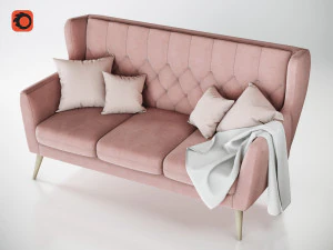 aria sofa mp 3 seater 3D Model