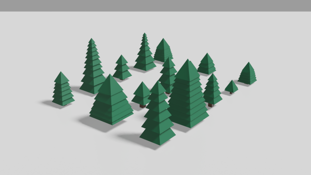 low poly tree asset pack Model 3D .c4d .max .obj .3ds .fbx .stl .blend 