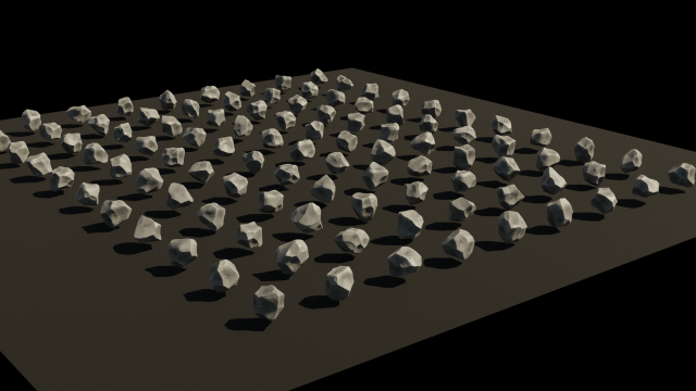 low poly rock pack 3D Model .c4d .max .obj .3ds .fbx .stl .blend 