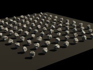 low poly rock pack 3D Model