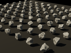 low poly rock pack 3D Model