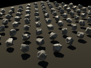 low poly rock pack 3D Model