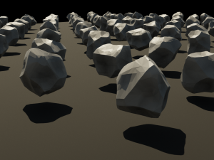 low poly rock pack 3D Model