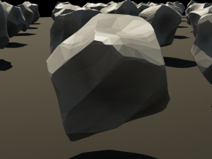 low poly rock pack 3D Model