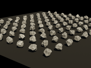 low poly rock pack 3D Model