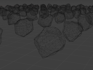 low poly rock pack 3D Model