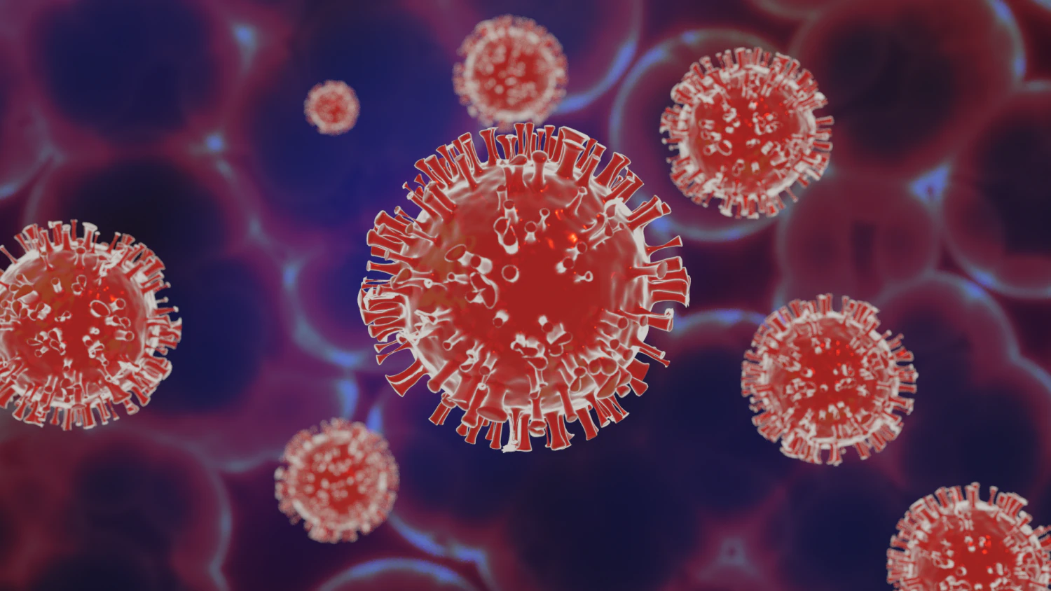 virus model 3D Model .c4d .max .obj .3ds .fbx .stl .blend 