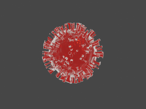 virus model 3D Модель