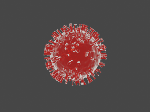 virus model 3D Модель