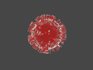 virus model 3D Модель
