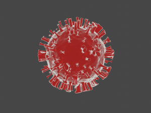 virus model 3D Модель