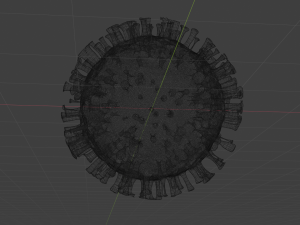 virus model 3D Модель