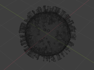 virus model 3D Модель