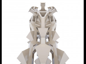 low-poly scifi building collection Model 3D