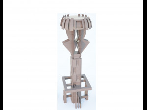 low-poly scifi building collection Model 3D