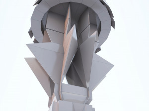low-poly scifi building collection Model 3D