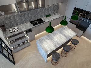 interior design ideas small kitchen Modèle 3D