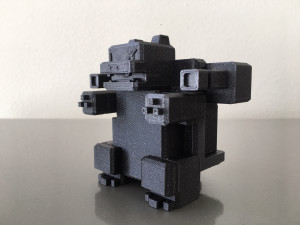 blocky blastoise Model do druku 3D