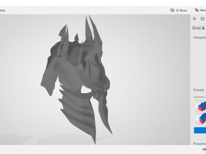 lich king helmet 3D-printmodel