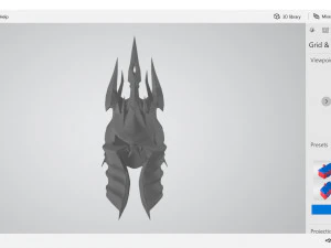 lich king helmet 3D Print Model