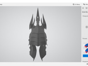 lich king helmet 3D-printmodel