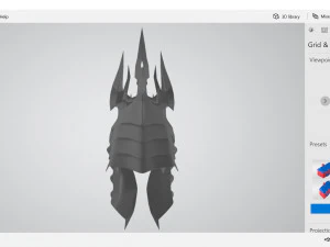 lich king helmet 3D Print Model