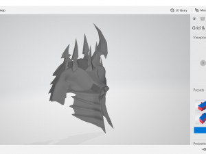 lich king helmet 3D-printmodel
