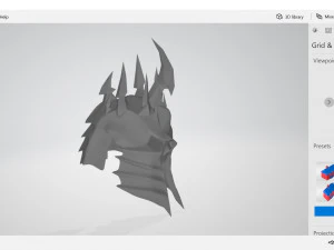lich king helmet 3D Print Model