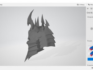 lich king helmet 3D-printmodel