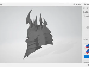 lich king helmet 3D Print Model