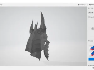 lich king helmet 3D Print Model
