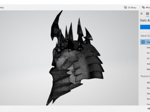 lich king helmet 3D-printmodel