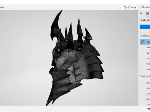 lich king helmet 3D Print Model
