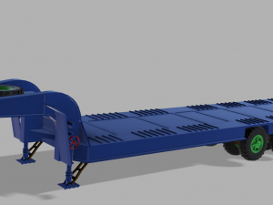 Semi-trailer heavy truck czmap 3D Print Model