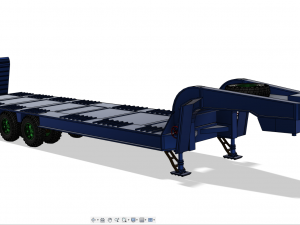 Semi-trailer heavy truck czmap Modèles 3D en vedette