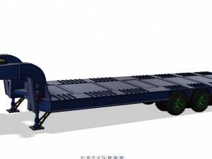 Semi-trailer heavy truck czmap Modèles 3D en vedette