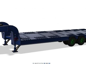 Semi-trailer heavy truck czmap 3D Print Model