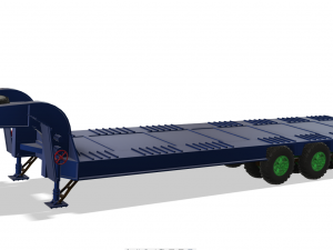 Semi-trailer heavy truck czmap Modèles 3D en vedette