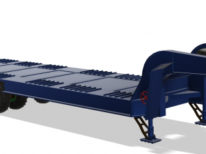 Semi-trailer heavy truck czmap Modèles 3D en vedette