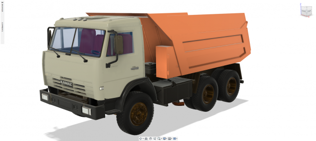 dump model kamaz 3D Print Model .c4d .max .obj .3ds .fbx .stl .blend 