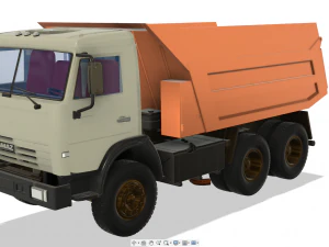 ダンプモデルカマズ 3Dプリントモデル