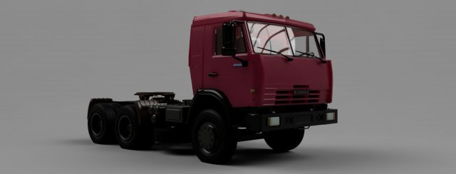 model kamaz 54115 3D Print Model .c4d .max .obj .3ds .fbx .stl .blend 