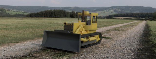 t-170 dozer 3D Druckmodell .c4d .max .obj .3ds .fbx .stl .blend
