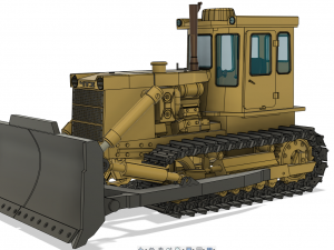 t-170 dozer 3D Druckmodell