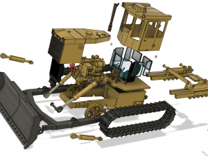 t-170 dozer 3D Druckmodell