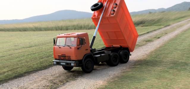 dump model kamaz 3D Print Model .c4d .max .obj .3ds .fbx .stl .blend 
