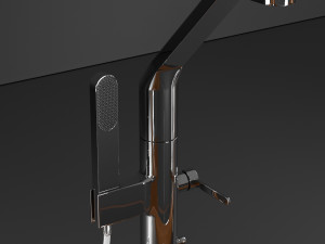 glass and wood bathroom Modelo 3D