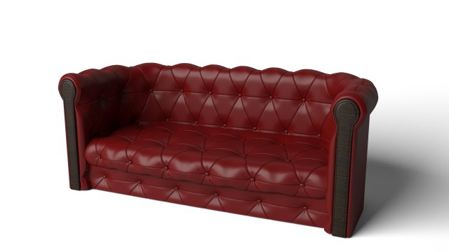 chesterfield sofa 3D Model .c4d .max .obj .3ds .fbx .stl .blend 