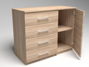 chest of drawers 3D 모델